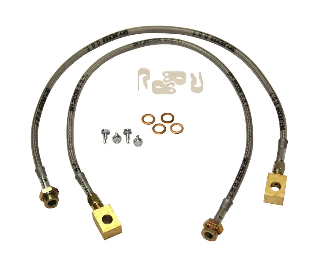 FBL88 – SKYJACKER Brake Line, Braided Stainless Steel Hose Use With 4 Inch To 6 Inch Lift Set Of 2